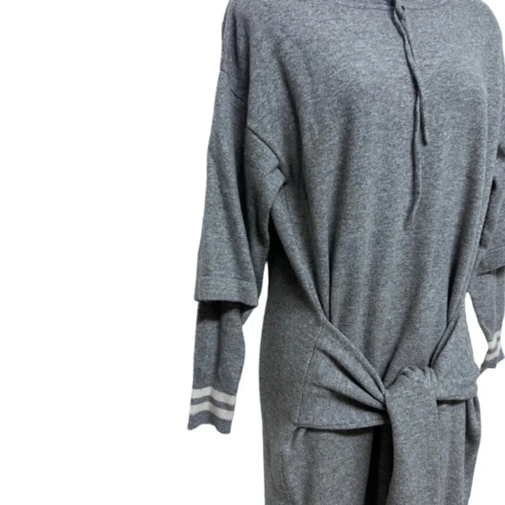 Sandro Brunelle Dress Sz 4 Sweater Waist-tie Wool Cashmere-blend luxury